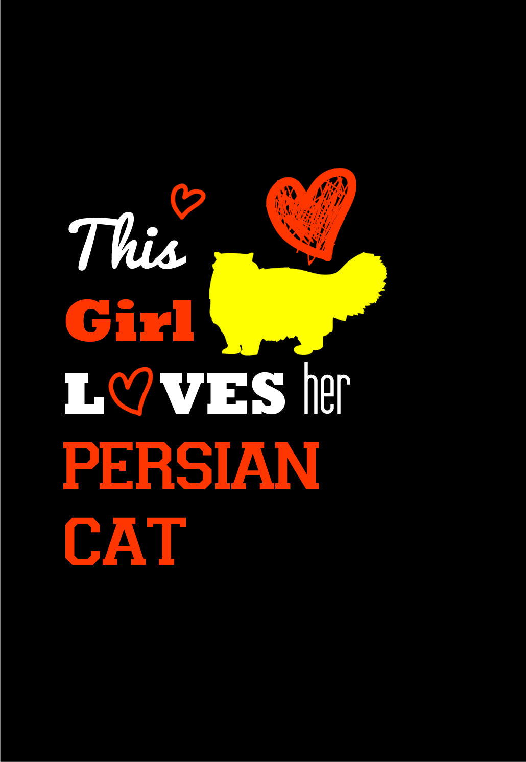 This Girl Loves Her Persian Cat